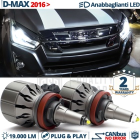 Kit LED H11 para Isuzu D-MAX 2 16-19 Luces de Cruce | Bombillas LED CANbus Blanco Frío | 6000K 19000LM