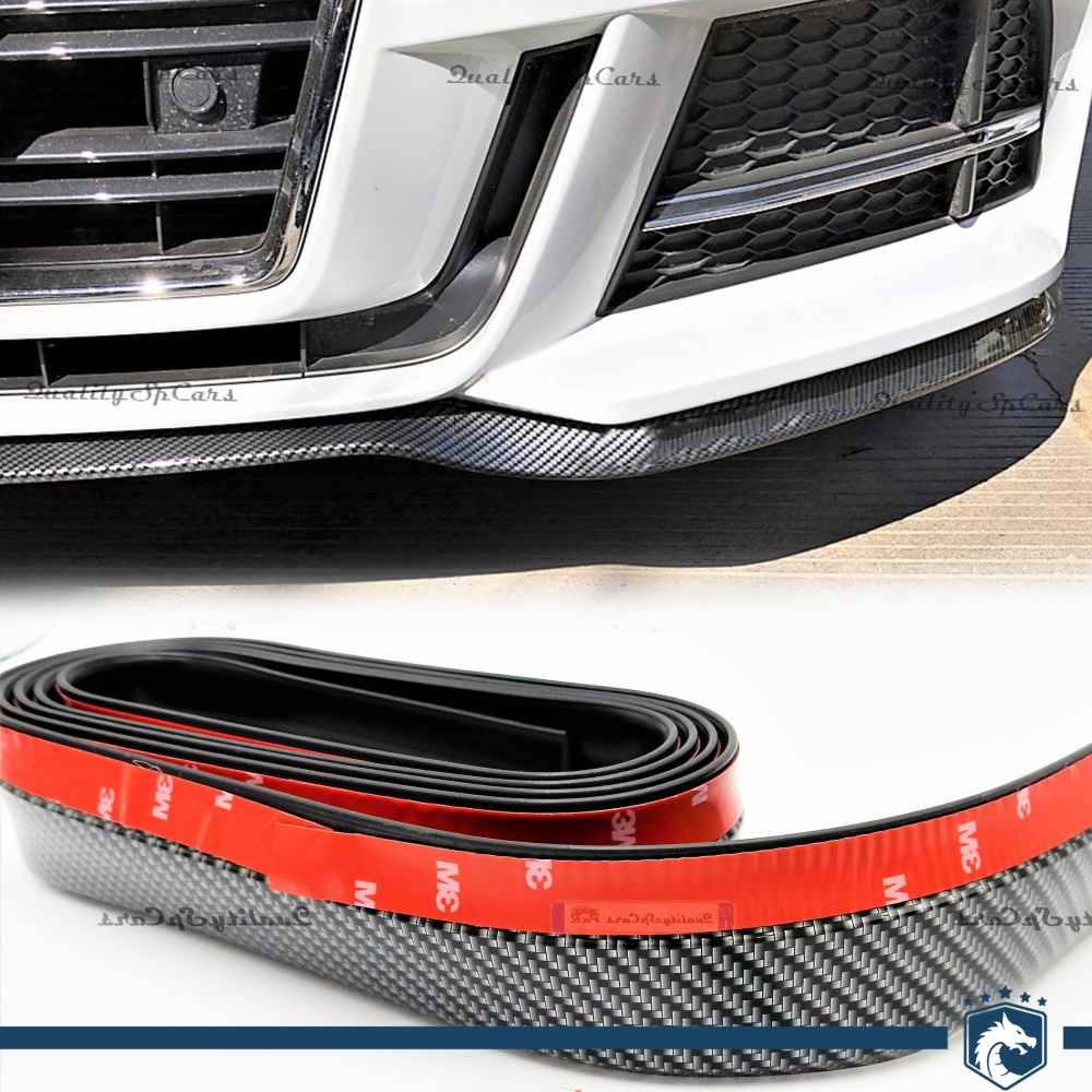Spoiler Alerón Adhesivo Compatible con Smart Fibra de Carbono Labio Parachoques o Faldones Laterales Flexible Spoiler Alerón Adhesivo Compatible con Smart Fibra de Carbono Labio Parachoques o Faldones Laterales Flexible