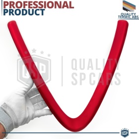 Borde de Rejilla para Alfa Romeo Giulia, Forma de V Rojo | Borde Decorativo Tuning
