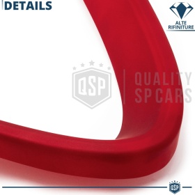 Borde de Rejilla para Alfa Romeo Giulia, Forma de V Rojo | Borde Decorativo Tuning
