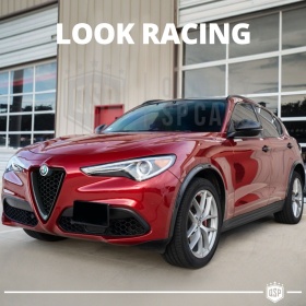 Borde de Rejilla para Alfa Romeo Stelvio, Forma de V Carbón Negro | Borde Decorativo Tuning
