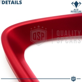 Borde de Rejilla para Alfa Romeo Stelvio, Forma de V Rojo | Borde Decorativo Tuning