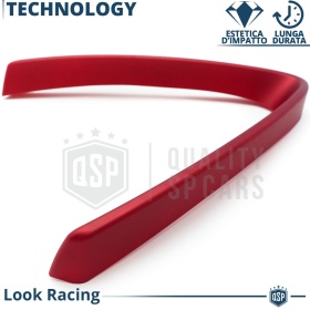 Borde de Rejilla para Alfa Romeo Stelvio, Forma de V Rojo | Borde Decorativo Tuning
