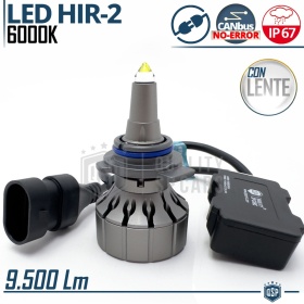 Bombilla LED HIR2-HIR CANbus para Lenticulares Profesional | Luz Blanca Potente 9.500LM