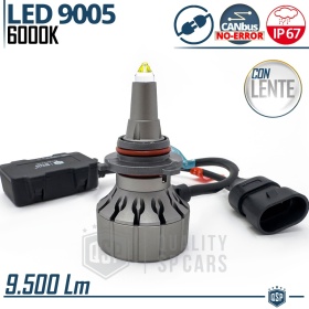1 9005 LED Bulb CANbus for Projector Headlights Professional | Powerful White Light 9.500LM