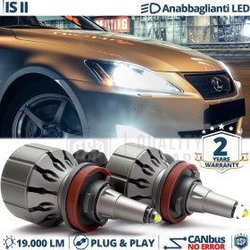 Kit LED H11 para LEXUS IS 2 Luces de Cruce | Bombillas LED CANbus Blanco Frío | 6000K 19000LM