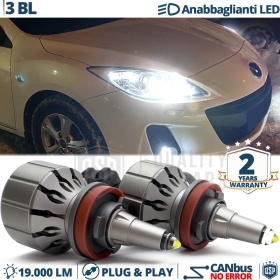 Kit LED H11 para MAZDA 3 BL Luces de Cruce | Bombillas LED CANbus Blanco Frío | 6000K 19000LM