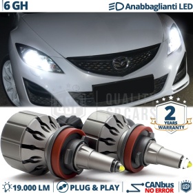 Kit LED H11 para MAZDA 6 GH 08-11 Luces de Cruce | Bombillas LED CANbus Blanco Frío | 6000K 19000LM