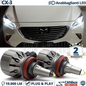Kit LED H11 para MAZDA CX-3 Luces de Cruce | Bombillas LED CANbus Blanco Frío | 6000K 19000LM