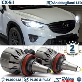 Kit LED H11 Per MAZDA CX-5 1 Luci Anabbaglianti LED Bianco Potente CANbus | 6000K 19000LM