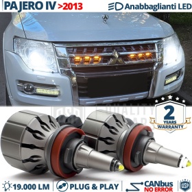 Kit LED H11 para MITSUBISHI PAJERO 4 desde 2013 Luces de Cruce | Bombillas LED CANbus Blanco Frío | 6000K 19000LM