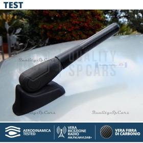 Universal Screw Aerial Antenna 8 CM Carbon Fiber REAL AM-FM-DAB Radio Reception