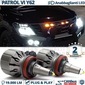 Kit LED H11 para NISSAN PATROL 6 Y62 Luces de Cruce | Bombillas LED CANbus Blanco Frío | 6000K 19000LM