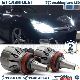 H11 LED Kit for OPEL GT CABRIOLET Low Beam | Led Bulbs Ice White CANbus 55W | 6000K 19000LM