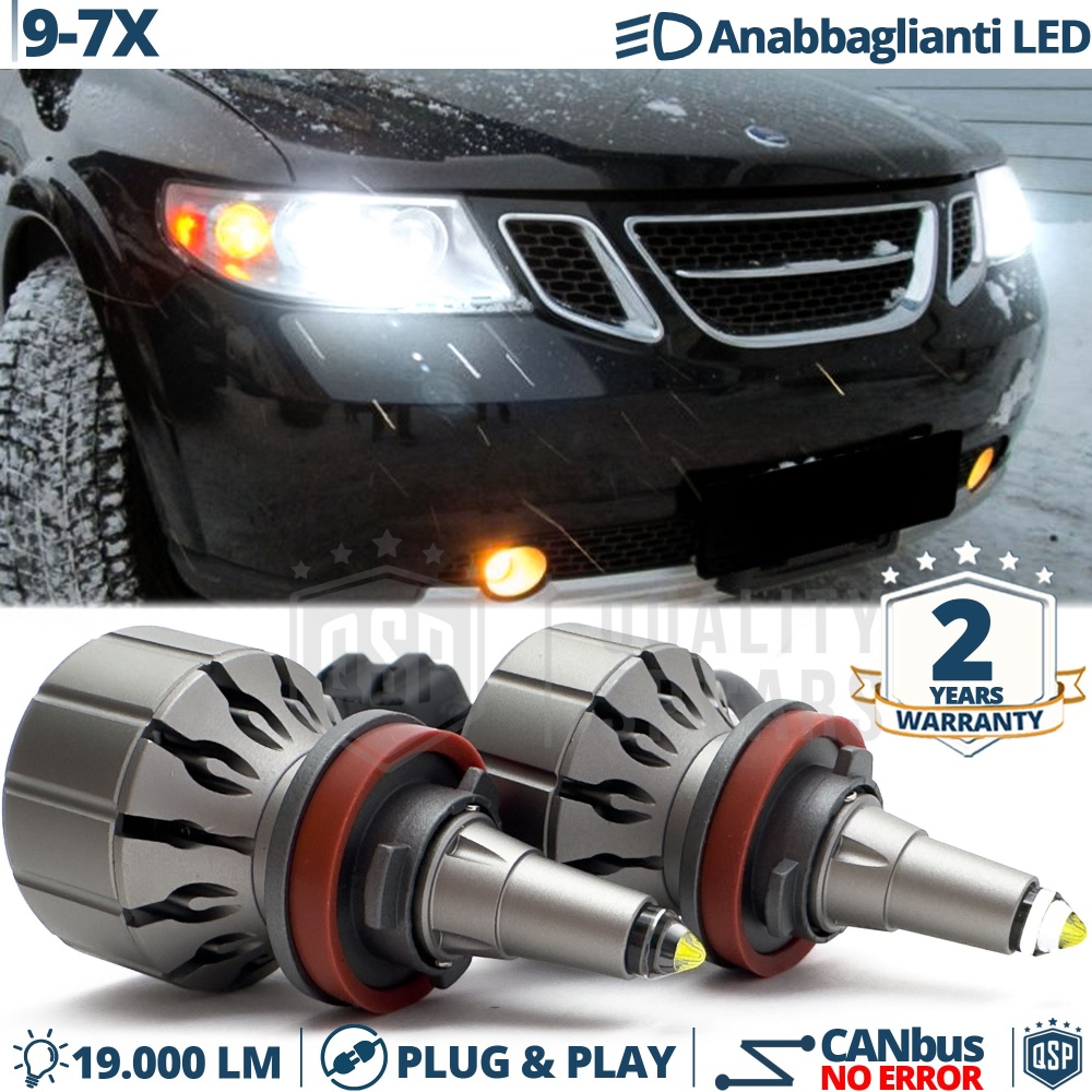 Kit LED H11 para SAAB 9-7X Luces de Cruce | Bombillas LED CANbus Blanco Frío | 6000K 19000LM
