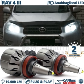 Kit Full LED H11 Per TOYOTA RAV4 3 Luci Anabbaglianti LED Bianco Potente CANbus | 6000K 19000LM