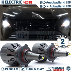 Kit LED HB3 para Hyundai Kona Electric Luces de Cruce + Carretera CANbus | 6000K 19000LM