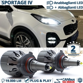 Kit LED HB3 para Kia Sportage 4 Luces de Cruce + Carretera CANbus | 6000K 19000LM