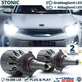 HB3 LED Kit for Kia Stonic Low + High Beam | CANbus 111W | Ice White 6000K