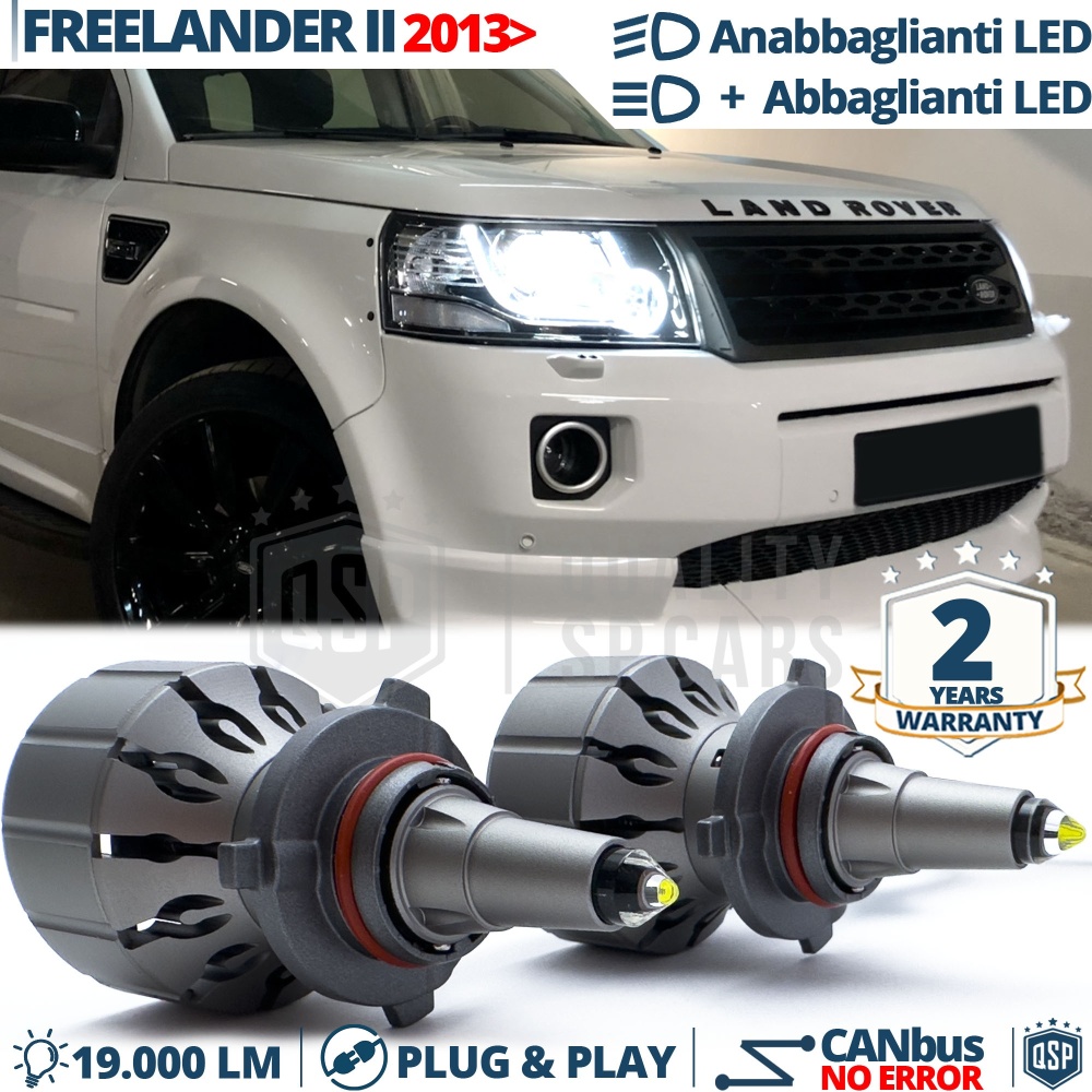 Kit LED HB3 para Land Rover Freelander 2 desde 2013 Luces de Cruce + Carretera CANbus | 6000K 19000LM