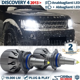 Kit LED HIR-2 para Land Rover Discovery 4 13-16 Luces de Cruce + Carretera | Bombillas LED CANbus Blanco Frío | 6000K 19000LM