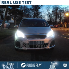 Kit LED HIR-2 para Peugeot 108 Luces de Cruce + Carretera | Bombillas LED CANbus Blanco Frío | 6000K 19000LM