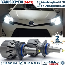 Kit LED HIR-2 para Toyota Yaris XP130 14-17 Luces de Cruce + Carretera | Bombillas LED CANbus Blanco Frío | 6000K 19000LM