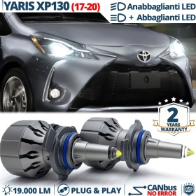 Kit LED HIR-2 para Toyota Yaris XP130 17-20 Luces de Cruce + Carretera | Bombillas LED CANbus Blanco Frío | 6000K 19000LM