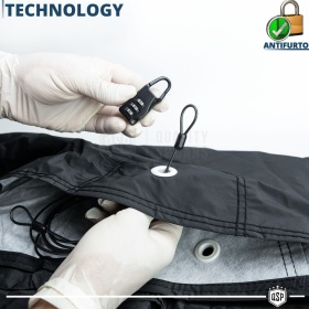 Bâche Housse de Voiture Extérieure Mini-Berlines Taille L, en PVC avec ANTIVOL | GARANTIE À VIE