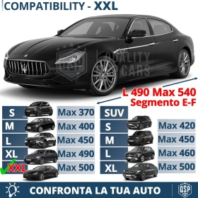 Funda de Coche para Exterior Sedanes Grandes Talla XXL, de PVC con ANTIRROBO | GARANTÍA DE POR VIDA