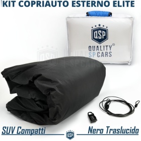 Waterproof Outdoor Car Cover Compact Suv Size L in PVC with ANTI-THEFT | LIFETIME WARRANTY