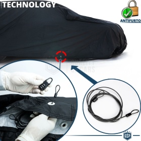 Waterproof Outdoor Car Cover Compact Suv Size L in PVC with ANTI-THEFT | LIFETIME WARRANTY