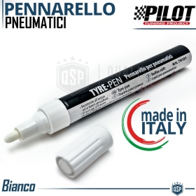 Marcador profesional de neumáticos blancos MADE IN ITALY Escritos blancos indelebles en los neumáticos | clima RESISTENTES