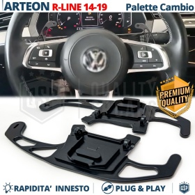 2 Levas de Volante para VW Arteon R-Line 17-20 | Reemplazo Levas de Cambio de Aluminio Negro