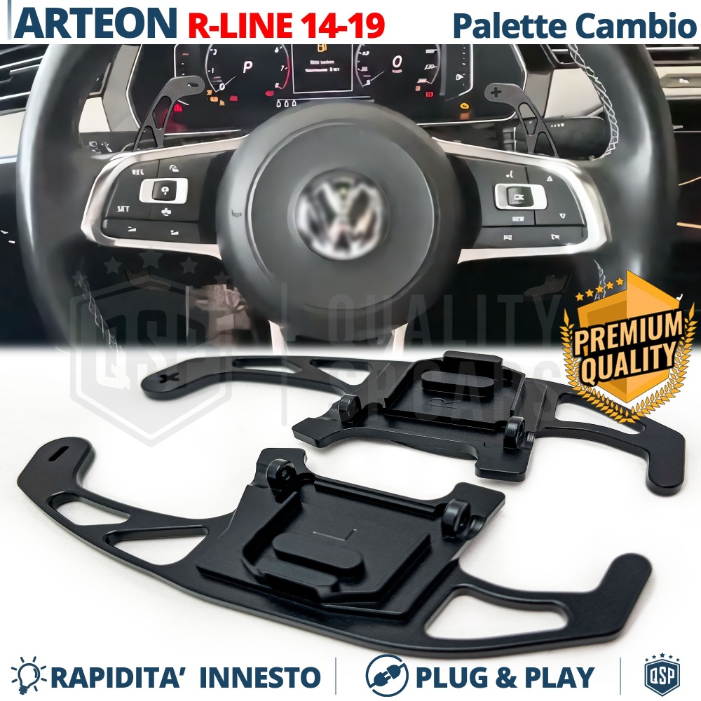 2 Levas de Volante para VW Arteon R-Line 17-20 | Reemplazo Levas de Cambio de Aluminio Negro 2 Levas de Volante para VW Arteon R-Line 17-20 | Reemplazo Levas de Cambio de Aluminio Negro