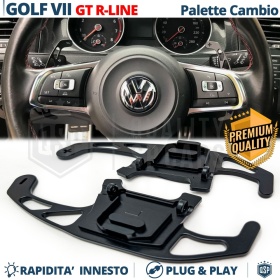 2 Levas de Volante para VW Golf 7 GTI, GTD, R | Reemplazo Levas de Cambio de Aluminio Negro