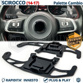 2 Levas de Volante para VW Scirocco 3 14-17 | Reemplazo Levas de Cambio de Aluminio Negro