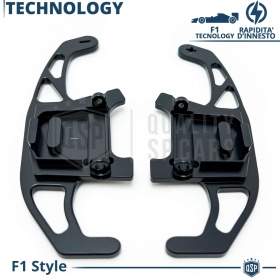 2 Levas de Volante para VW T-Roc 17-22 | Reemplazo Levas de Cambio de Aluminio Negro