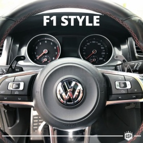 2 Levas de Volante para VW T-Roc 17-22 | Reemplazo Levas de Cambio de Aluminio Negro