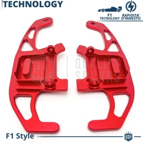 2 Steering Wheel Paddle Shift for VW T-Roc 17-22 | Red Aluminum Paddle Shifters Replacement