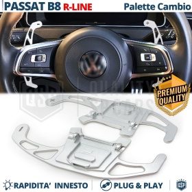 2 Levas de Volante para VW Passat B8 R-Line | Reemplazo Levas de Cambio de Aluminio Silver