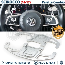 2 Levas de Volante para VW Scirocco 3 14-17 | Reemplazo Levas de Cambio de Aluminio Silver