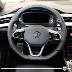 2 Steering Wheel Paddle Shift for VW Arteon Facelift | Paddle Shifters Replacement in Black Aluminum
