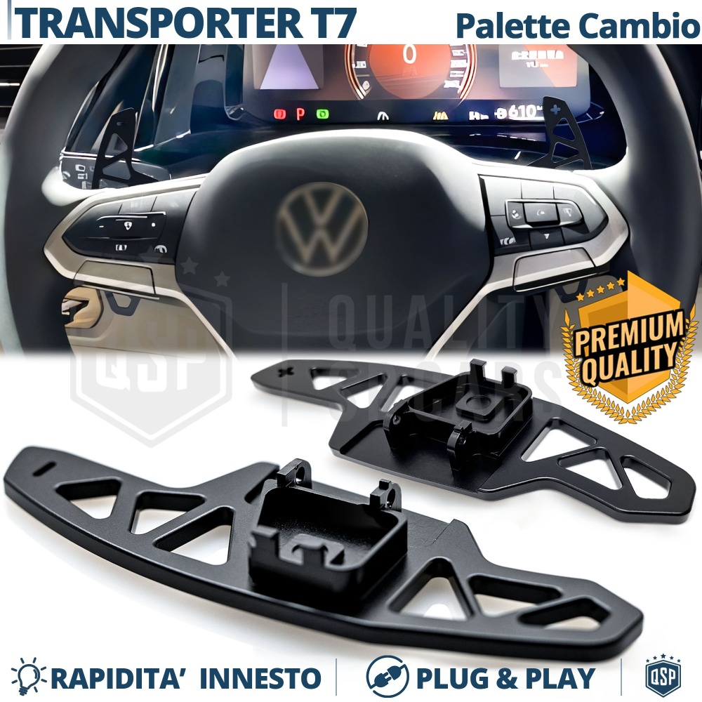 2 Levas de Volante para VW Multivan T7 | Levas de Cambio de Reemplazo de Aluminio Negro 2 Levas de Volante para VW Multivan T7 | Levas de Cambio de Reemplazo de Aluminio Negro