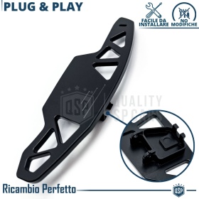 2 Levas de Volante para VW Multivan T7 | Levas de Cambio de Reemplazo de Aluminio Negro