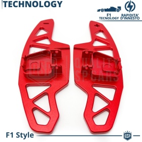 2 Levas de Volante para VW Touran 2 Facelift | Levas de Cambio de Reemplazo de Aluminio Rojo