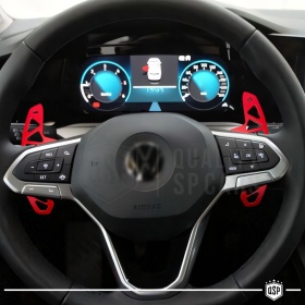 2 Levas de Volante para VW Touareg 3 Facelift | Levas de Cambio de Reemplazo de Aluminio Rojo