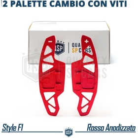 2 Levas de Volante para VW Touareg 3 Facelift | Levas de Cambio de Reemplazo de Aluminio Rojo