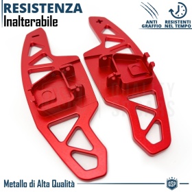 2 Levas de Volante para VW Touareg 3 Facelift | Levas de Cambio de Reemplazo de Aluminio Rojo