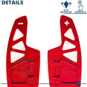 2 Levas de Volante para VW T-Roc Facelift | Levas de Cambio de Reemplazo de Aluminio Rojo
